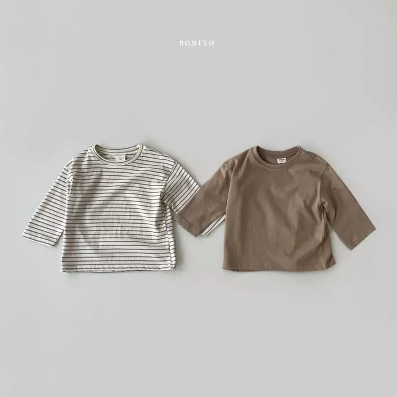 Bonito - Korean Baby Fashion - #babyfever - 1+1 Base Tee Bebe - 4