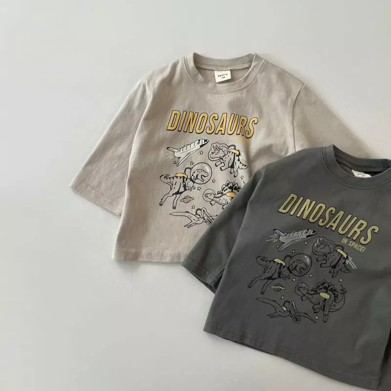 Bonito - Korean Baby Fashion - #babygirlfashion - Dino Tee Bebe - 2