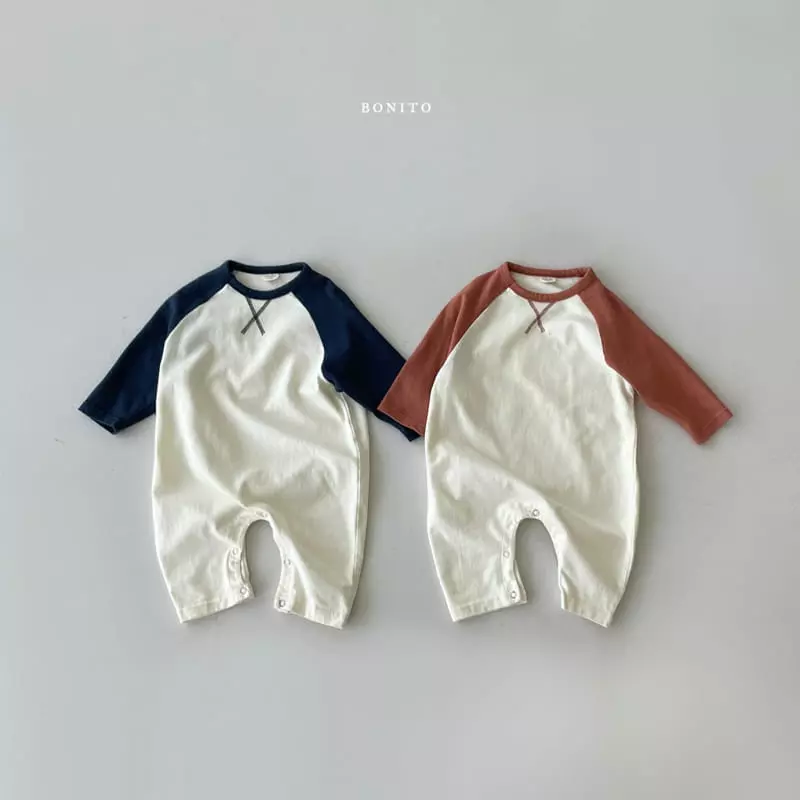 Bonito - Korean Baby Fashion - #babylifestyle - Raglan Pocket Bodysuit Bebe