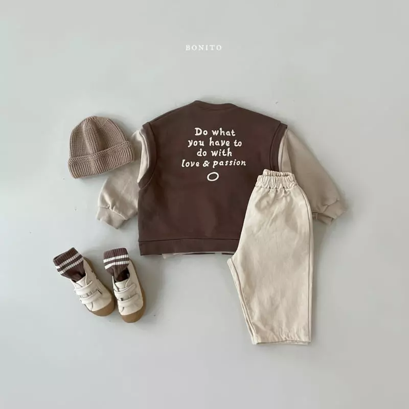 Bonito - Korean Baby Fashion - #babylifestyle - Lettering Vest Bebe - 9