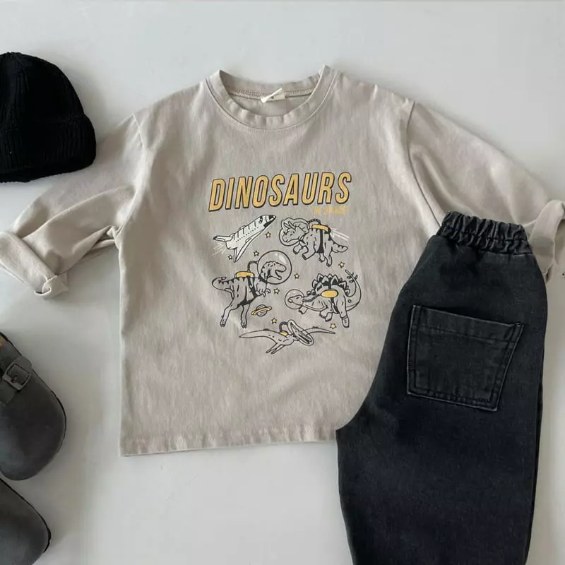 Bonito - Korean Baby Fashion - #babylifestyle - Dino Tee Bebe - 4