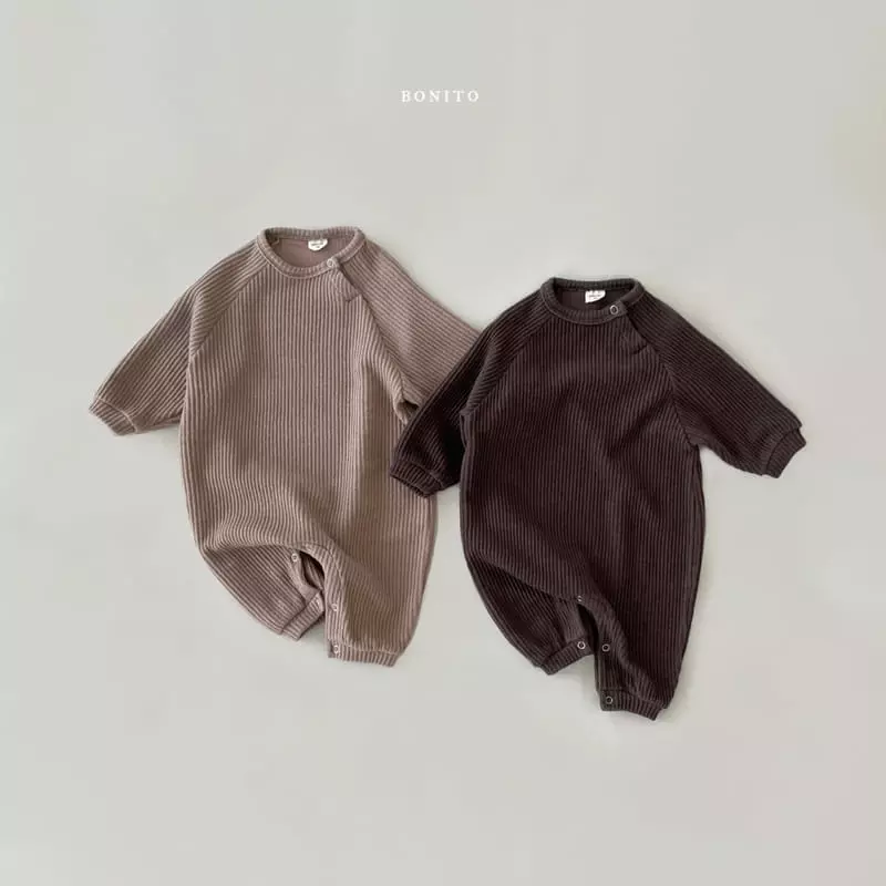 Bonito - Korean Baby Fashion - #babyoninstagram - Knit Rib Rib Bodysuit