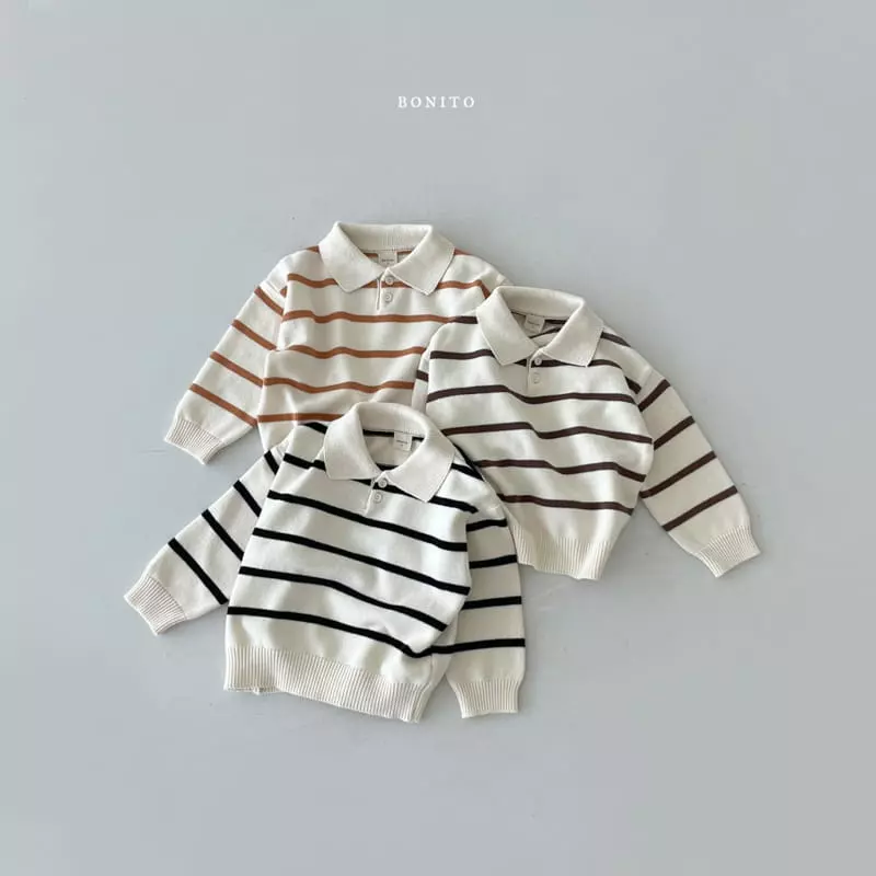 Bonito - Korean Baby Fashion - #babyoninstagram - Knit Collar Tee - 4