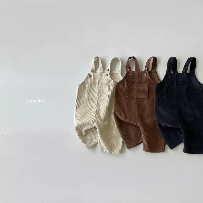 Bonito - Korean Baby Fashion - #babyoutfit - Rib Dungarees Bebe