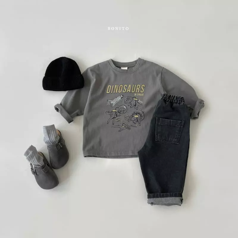 Bonito - Korean Baby Fashion - #babyoutfit - Dino Tee Bebe - 6
