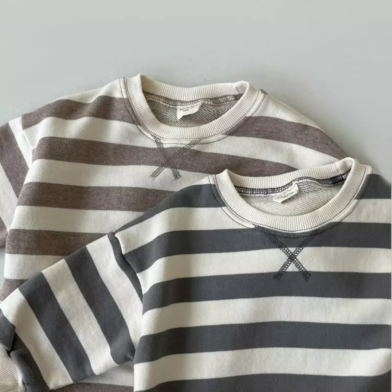 Bonito - Korean Baby Fashion - #babyoutfit - Stripes Dang Ggang Bodysuit - 3