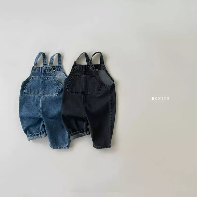 Bonito - Korean Baby Fashion - #babywear - Denim Dungarees Bebe - 2