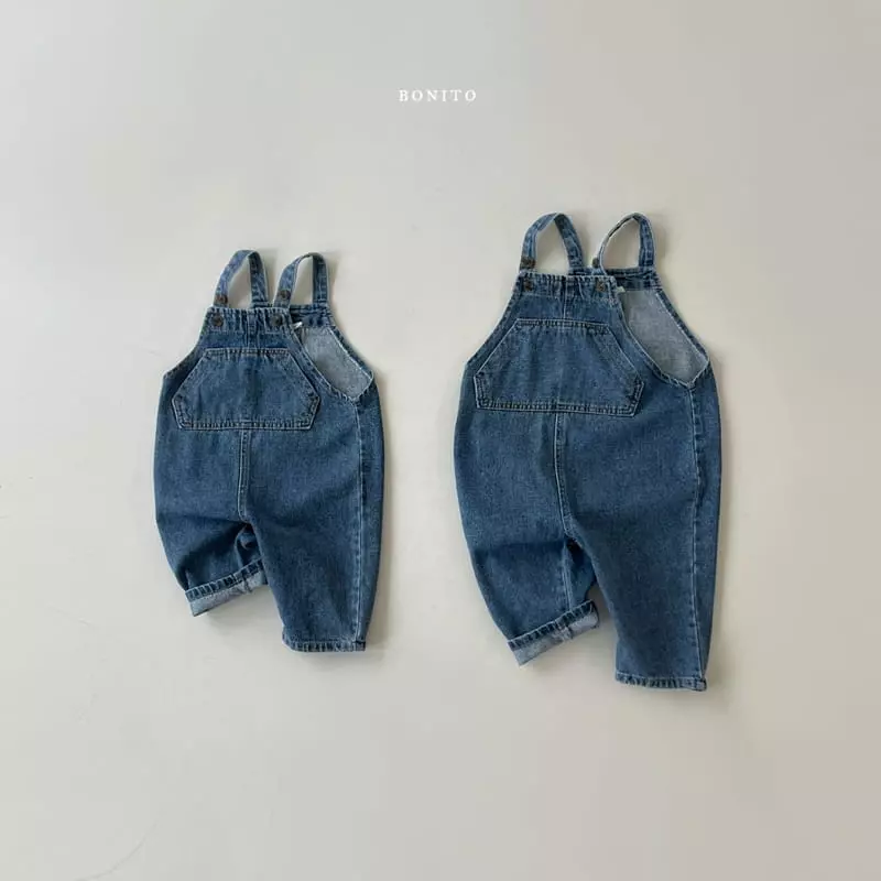 Bonito - Korean Baby Fashion - #onlinebabyboutique - Denim Dungarees Bebe - 3
