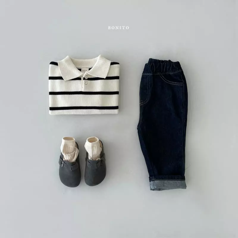 Bonito - Korean Baby Fashion - #onlinebabyshop - Knit Collar Tee - 9