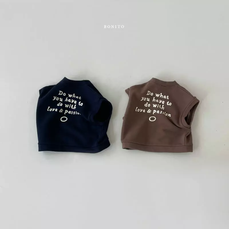 Bonito - Korean Baby Fashion - #smilingbaby - Lettering Vest Bebe - 2