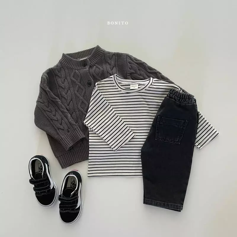 Bonito - Korean Children Fashion - #Kfashion4kids - Twist Knir Cardigan - 9
