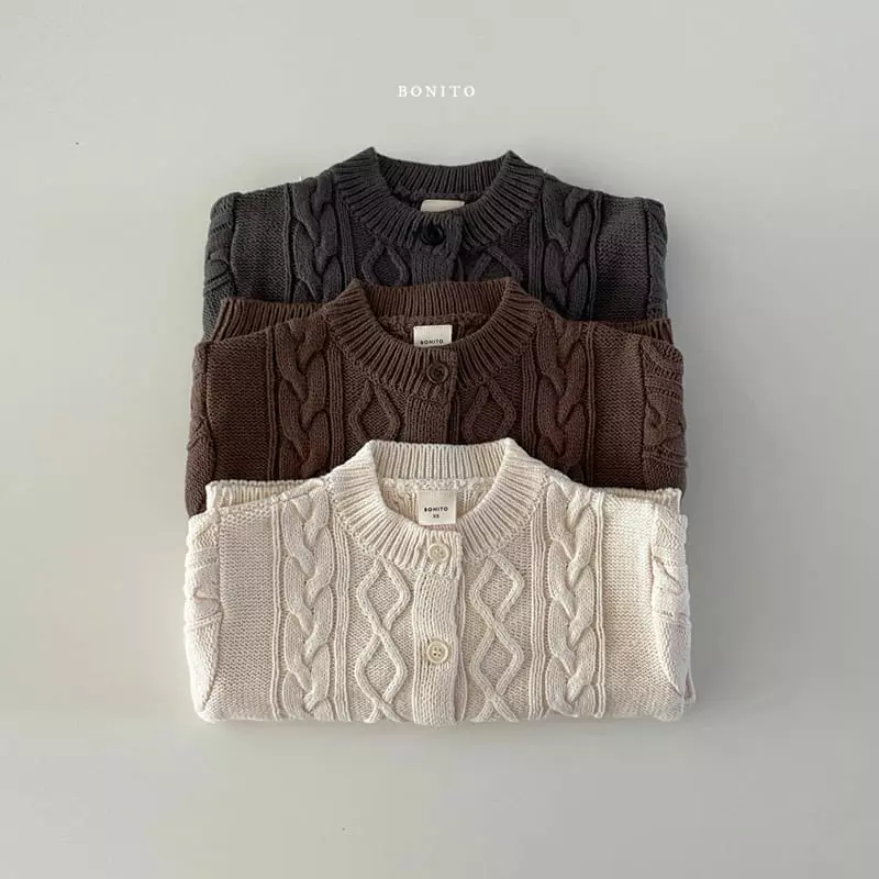 Bonito - Korean Children Fashion - #childrensboutique - Twist Knir Cardigan - 2