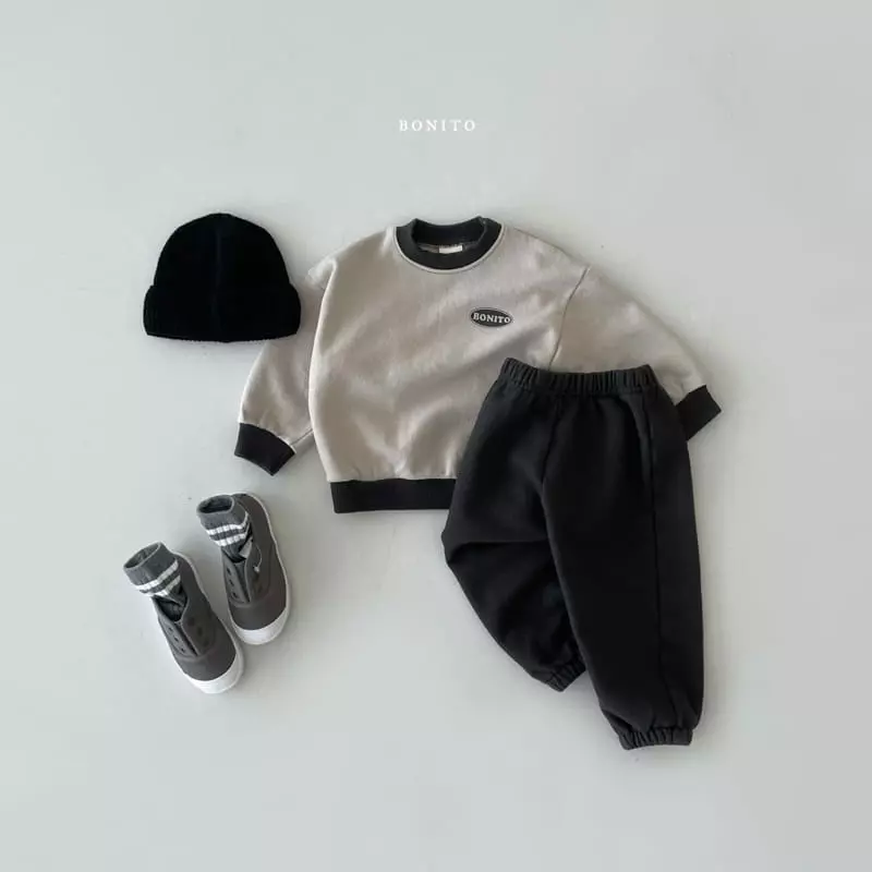 Bonito - Korean Children Fashion - #designkidswear - Boni Sweatshirt Top Bottom Set Kids - 2