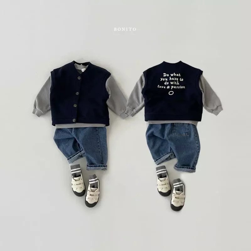 Bonito - Korean Children Fashion - #designkidswear - Lettering Vest Kids - 7