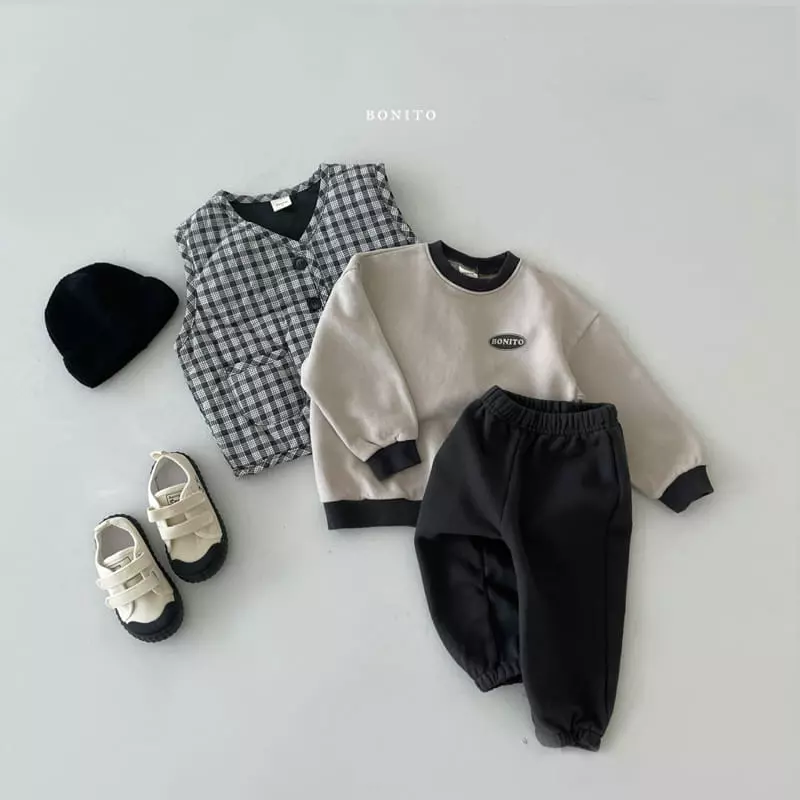 Bonito - Korean Children Fashion - #discoveringself - Boni Sweatshirt Top Bottom Set Kids - 3