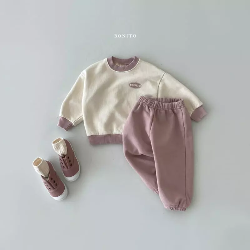 Bonito - Korean Children Fashion - #discoveringself - Boni Sweatshirt Top Bottom Set Kids - 4