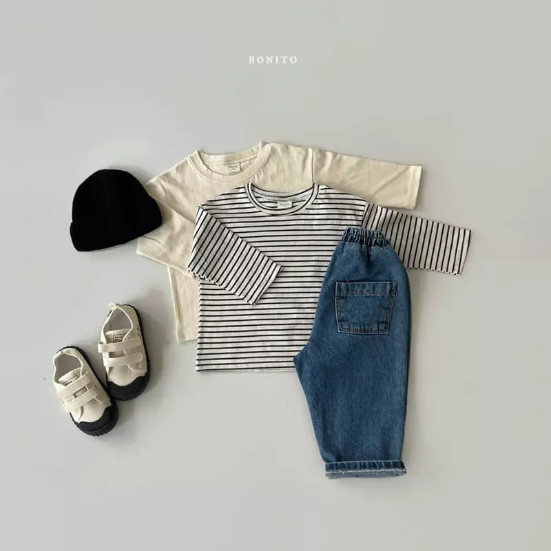 Bonito - Korean Children Fashion - #kidsshorts - 1+1 Base Tee Kids - 6