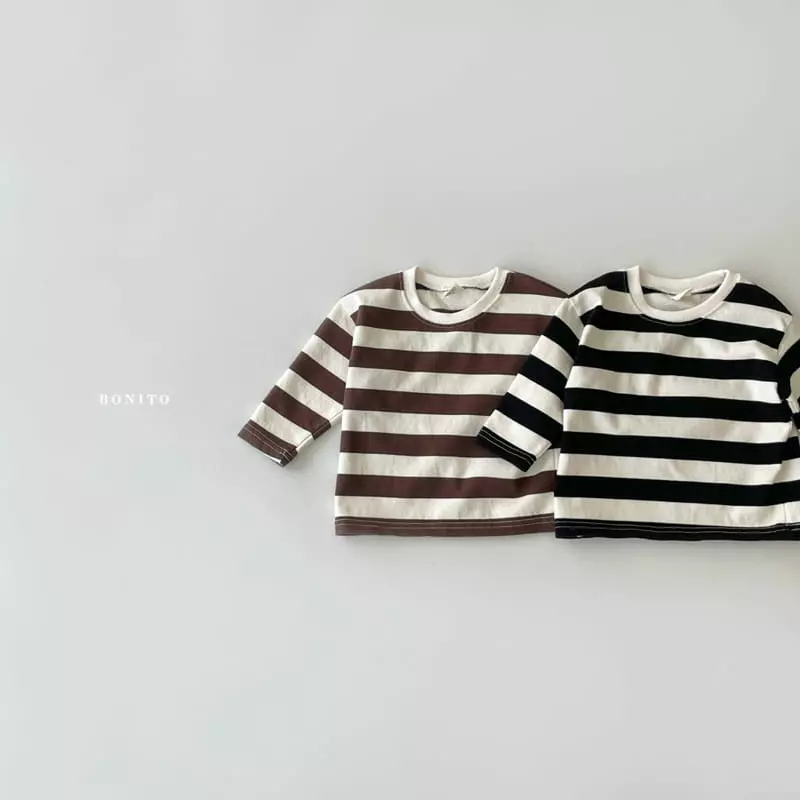 Bonito - Korean Children Fashion - #kidsstore - Stripes Danggang Tee Kids - 2