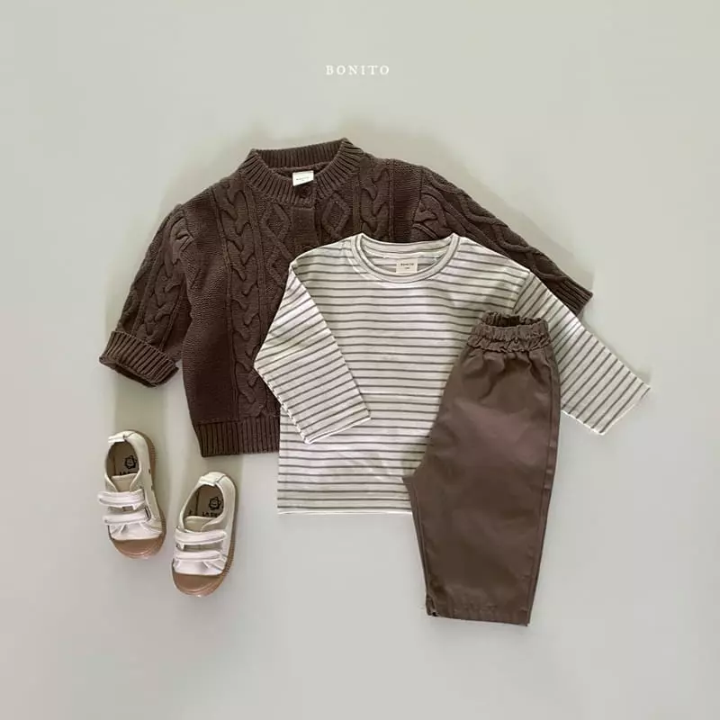 Bonito - Korean Children Fashion - #kidsstore - Twist Knir Cardigan - 7