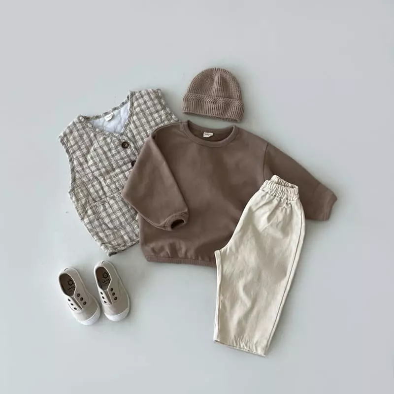 Bonito - Korean Children Fashion - #Kfashion4kids - Check Bonding Vest Kids - 4