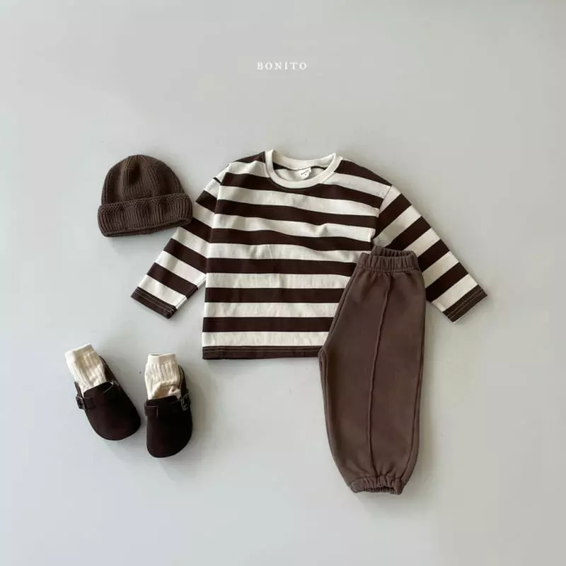Bonito - Korean Children Fashion - #magicofchildhood - Stripes Danggang Tee Kids - 6