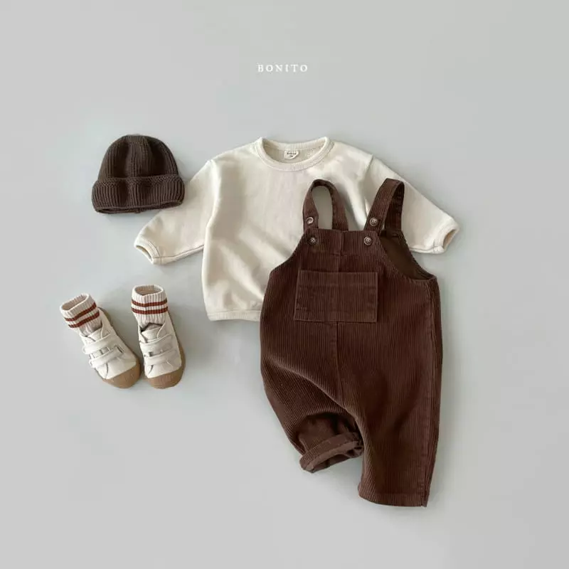 Bonito - Korean Children Fashion - #magicofchildhood - Rib Dungarees Kids - 4