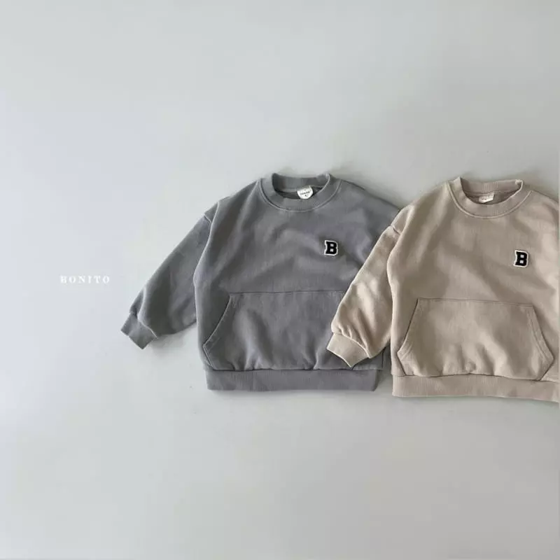 Bonito - Korean Children Fashion - #stylishchildhood - Kangaroo Wapen Sweatshirt Kids - 2