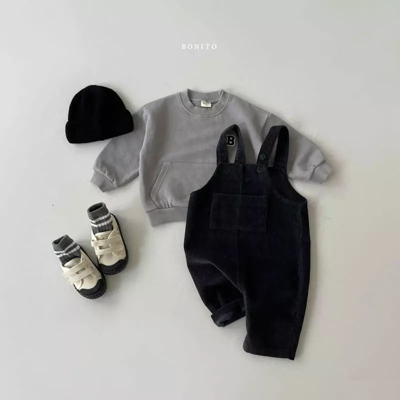 Bonito - Korean Children Fashion - #todddlerfashion - Rib Dungarees Kids - 6