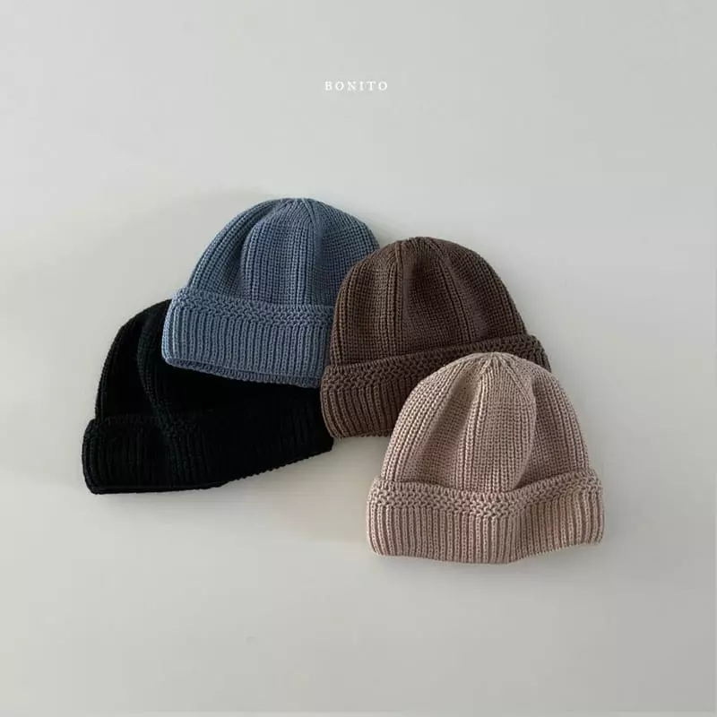 Bonito - Korean Children Fashion - #todddlerfashion - Knit Shirt Beanie 1~5y