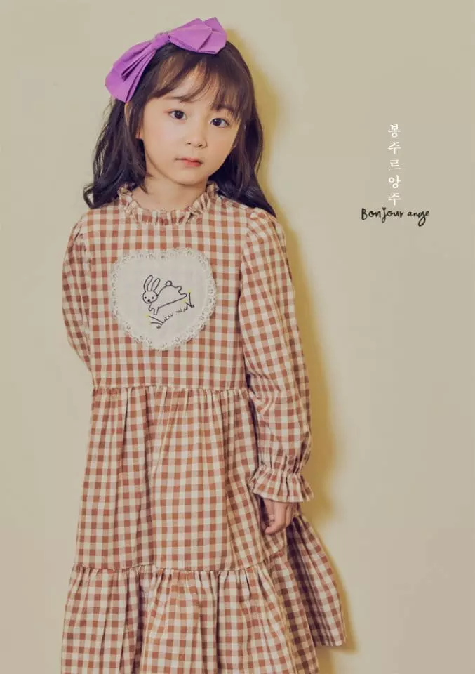 Bonjour Ange - Korean Children Fashion - #kidzfashiontrend - Barnie One-piece - 4