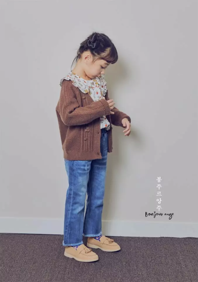 Bonjour Ange - Korean Children Fashion - #childofig - Bosomi Knit Cardigan