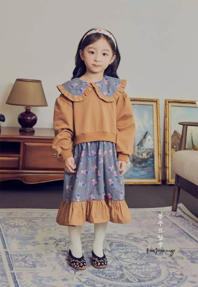 Bonjour Ange - Korean Children Fashion - #childofig - Teddy Sweatshirt One-piece - 11