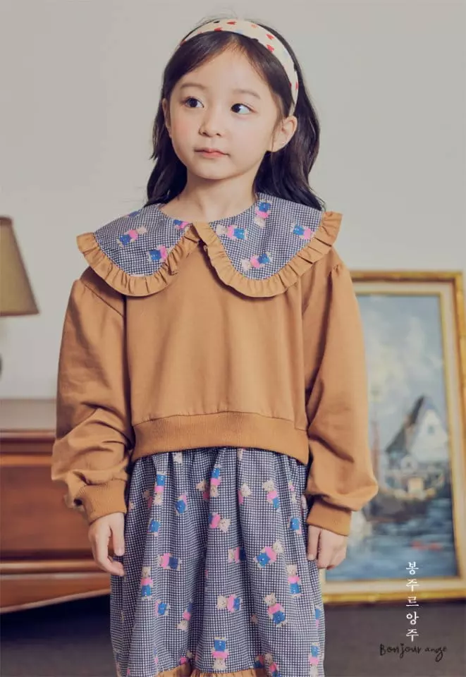 Bonjour Ange - Korean Children Fashion - #childrensboutique - Teddy Sweatshirt One-piece - 12