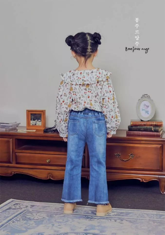 Bonjour Ange - Korean Children Fashion - #designkidswear - Bootscut Pants - 6