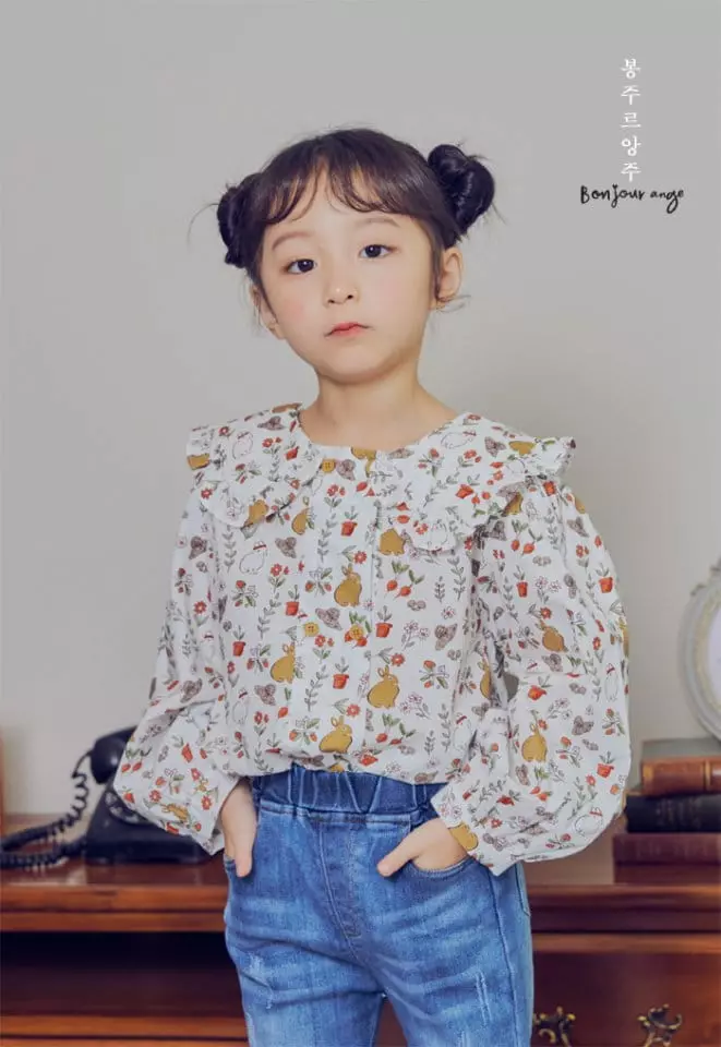 Bonjour Ange - Korean Children Fashion - #childrensboutique - Pochi Blouse - 4