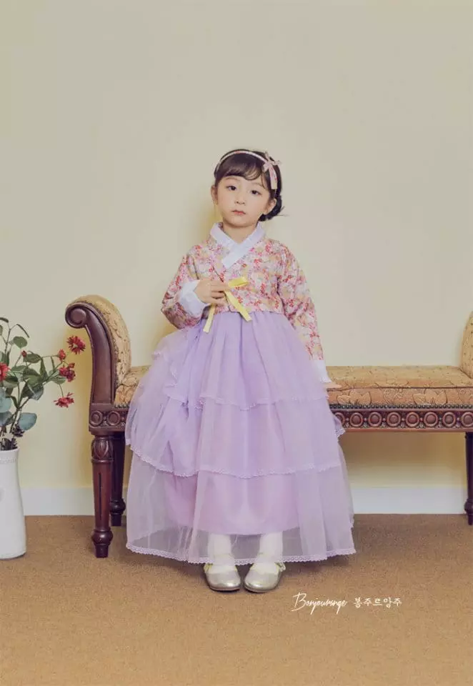 Bonjour Ange - Korean Children Fashion - #discoveringself - Violet Hanbok - 6