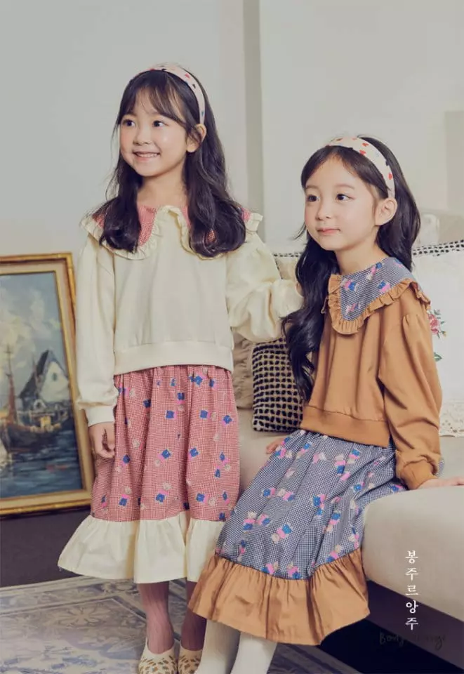 Bonjour Ange - Korean Children Fashion - #fashionkids - Teddy Sweatshirt One-piece