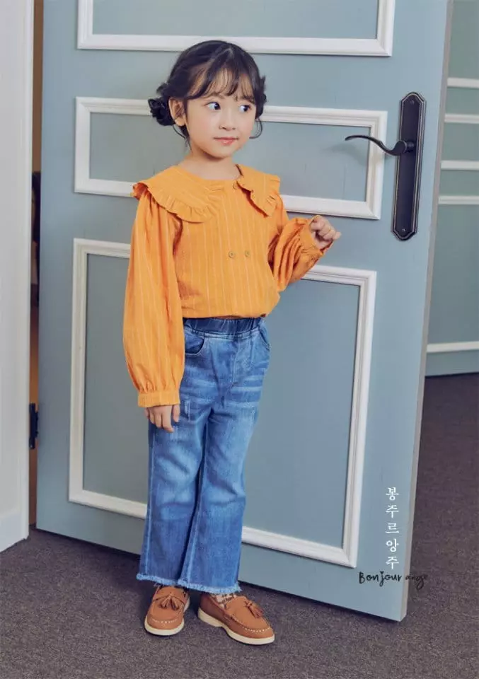 Bonjour Ange - Korean Children Fashion - #kidsstore - Bootscut Pants - 10