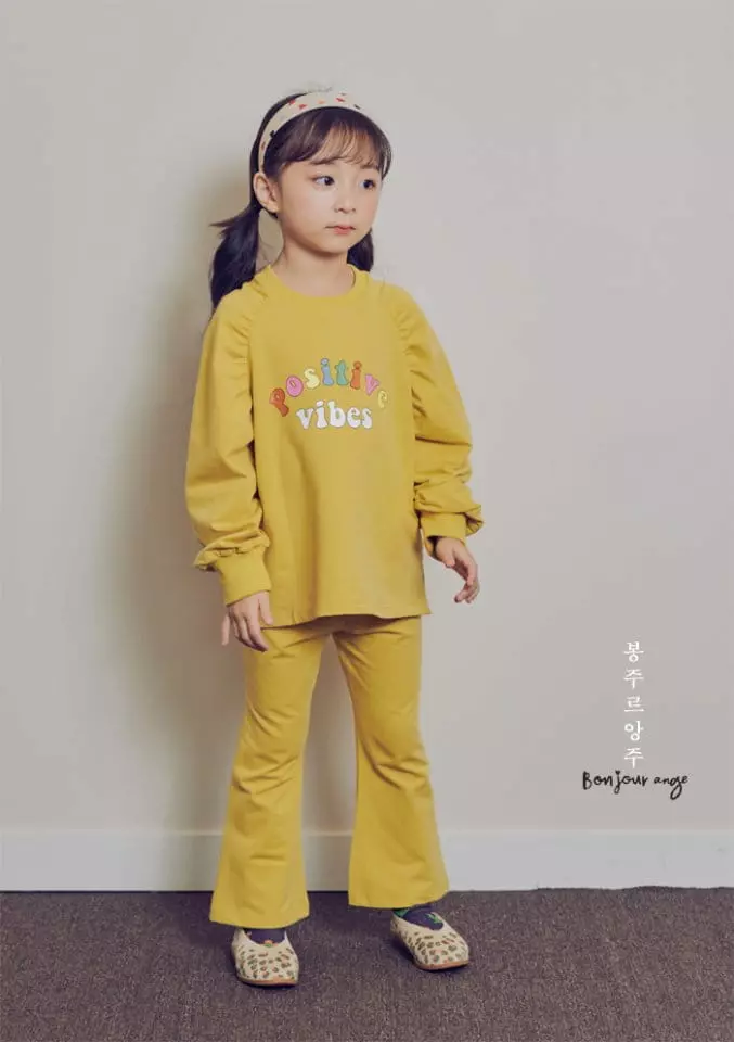 Bonjour Ange - Korean Children Fashion - #kidsshorts - Shu Shu Top Bottom Set - 4