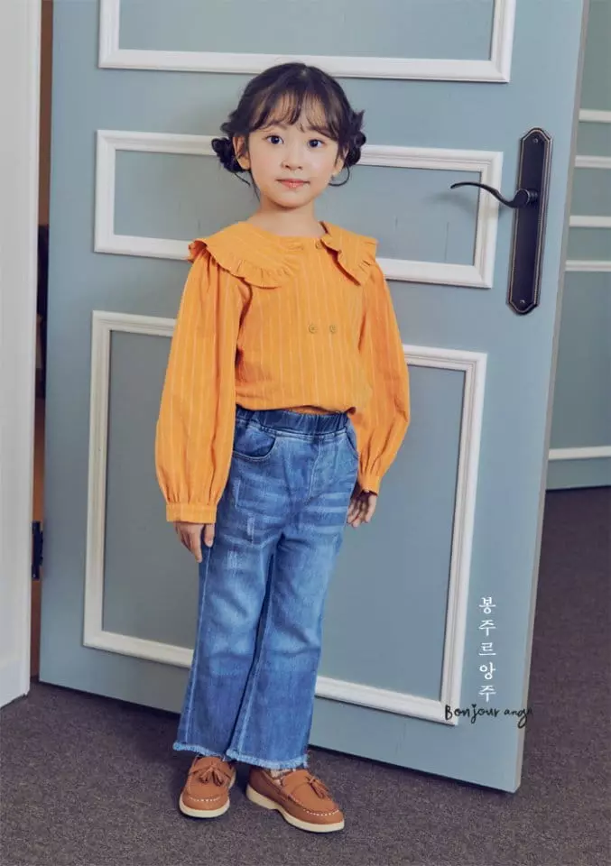Bonjour Ange - Korean Children Fashion - #kidzfashiontrend - Bootscut Pants - 11