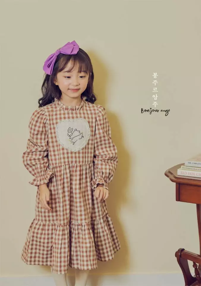 Bonjour Ange - Korean Children Fashion - #kidzfashiontrend - Barnie One-piece - 3