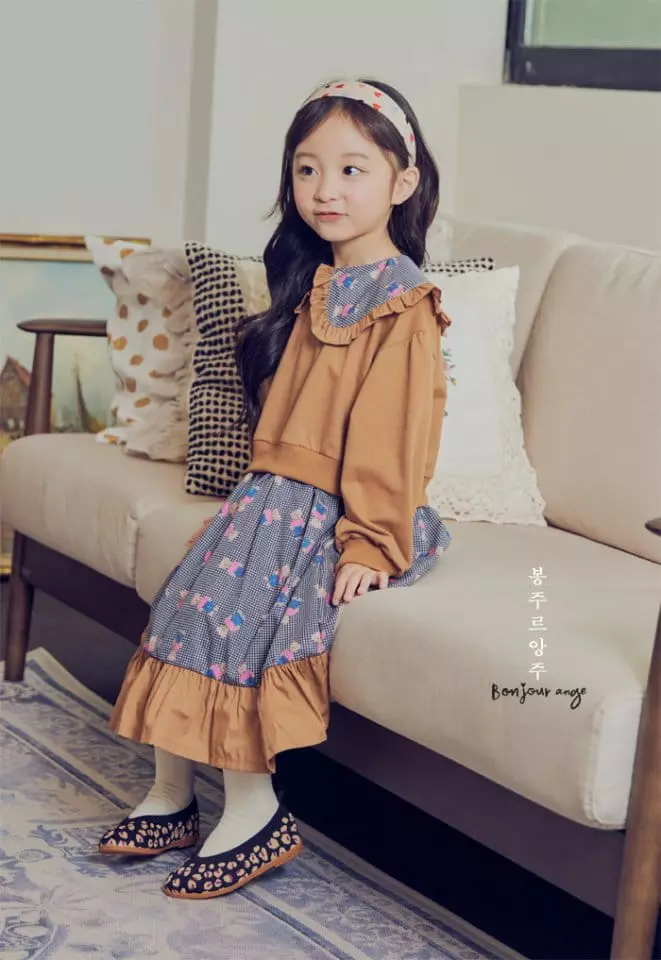 Bonjour Ange - Korean Children Fashion - #prettylittlegirls - Teddy Sweatshirt One-piece - 9