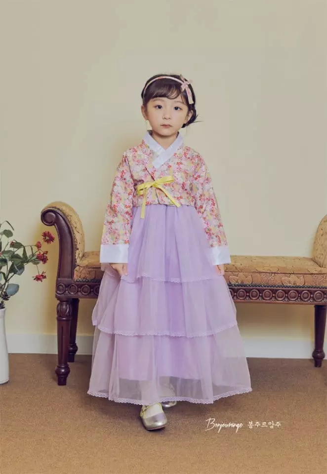 Bonjour Ange - Korean Children Fashion - #prettylittlegirls - Violet Hanbok