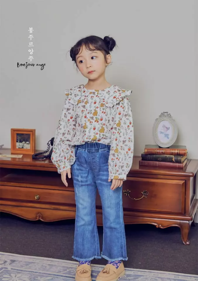 Bonjour Ange - Korean Children Fashion - #stylishchildhood - Bootscut Pants - 3