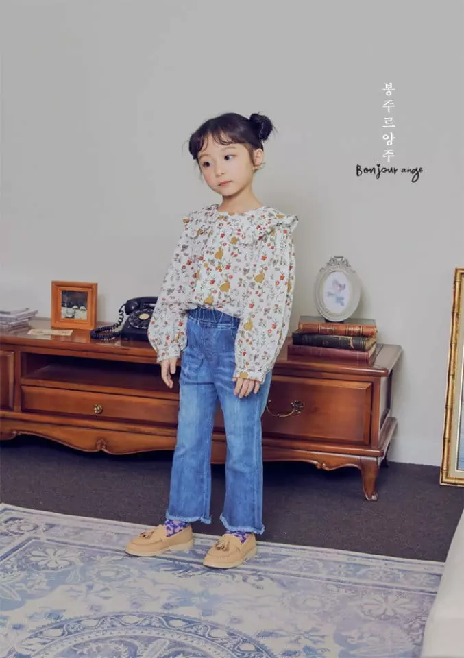 Bonjour Ange - Korean Children Fashion - #todddlerfashion - Bootscut Pants