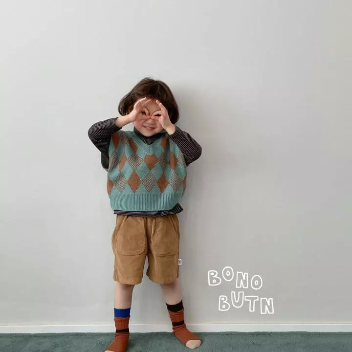 Bonobutton - Korean Children Fashion - #kidzfashiontrend - Pocket Shorts - 5