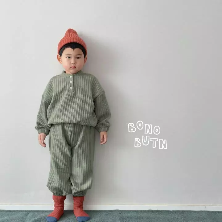 Bonobutton - Korean Children Fashion - #littlefashionista - Injulmi Top Bottom Set
