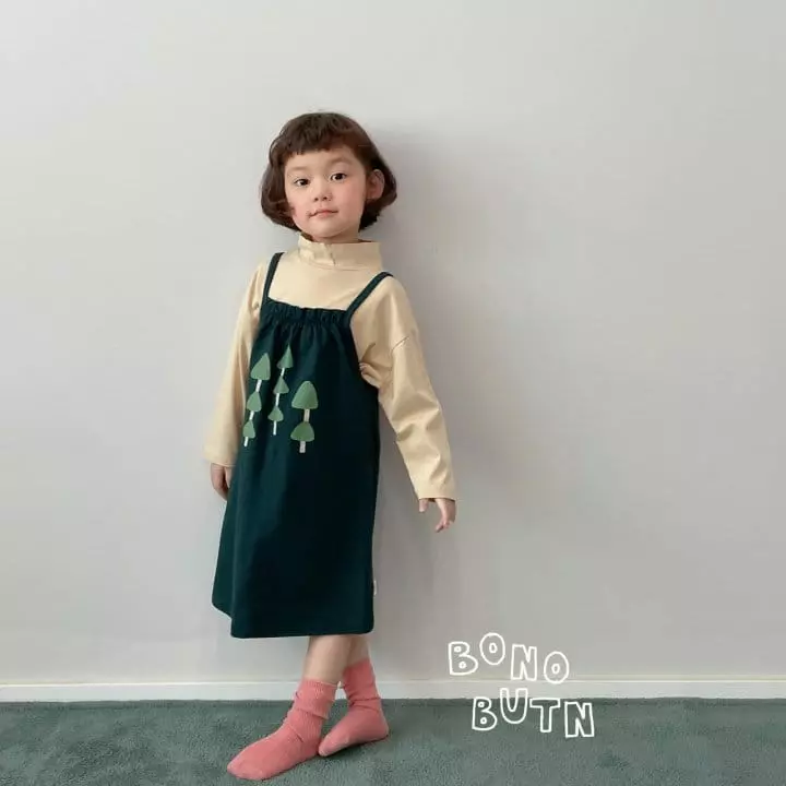 Bonobutton - Korean Children Fashion - #magicofchildhood - Fall Tree One-piece - 3