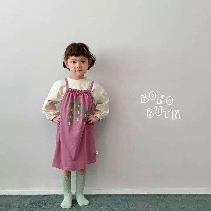 Bonobutton - Korean Children Fashion - #magicofchildhood - Fall Tree One-piece - 4