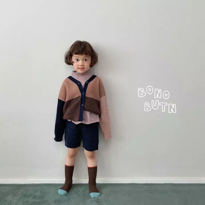 Bonobutton - Korean Children Fashion - #stylishchildhood - Cocoa Knit Cardigan - 3